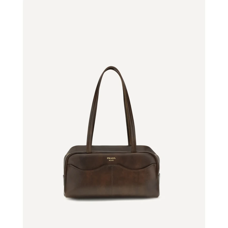 PRADA Leather Shoulder Bag Female UNI