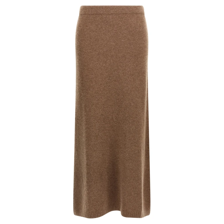 Max Mara Gray Cashmere Midi Skirt - Women