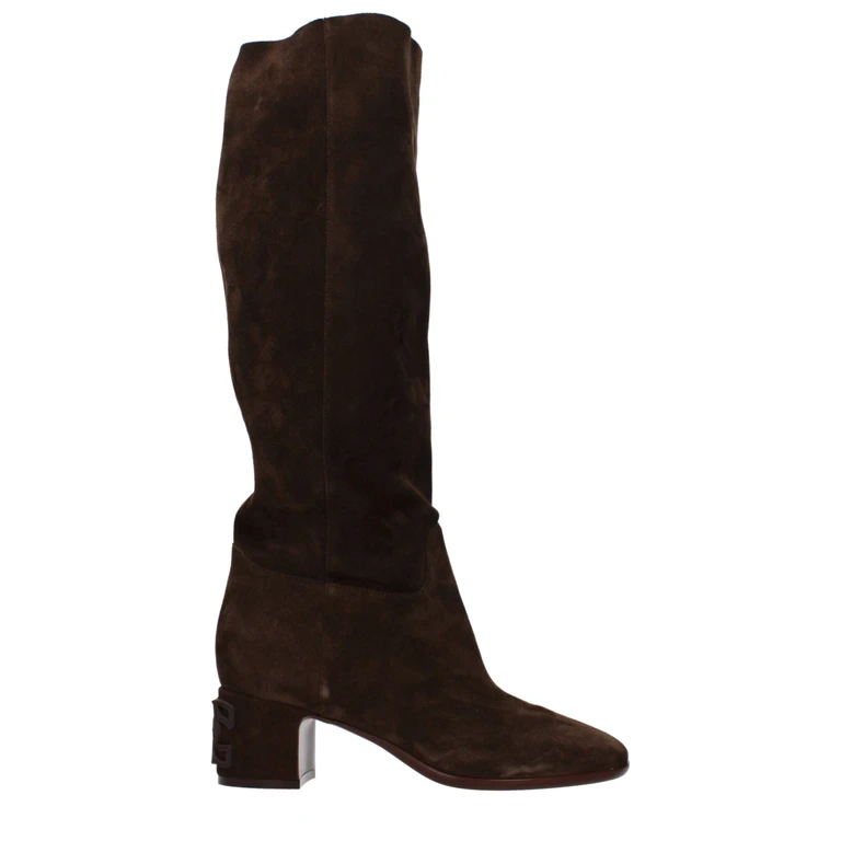 Brown Leather Boots - Women