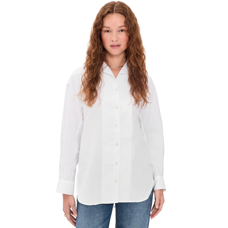 The Tate Oxford Shirt White Oxford L