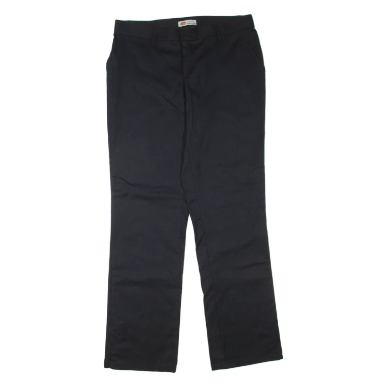 DICKIES Womens Trousers Black Regular Bootcut W32 L32