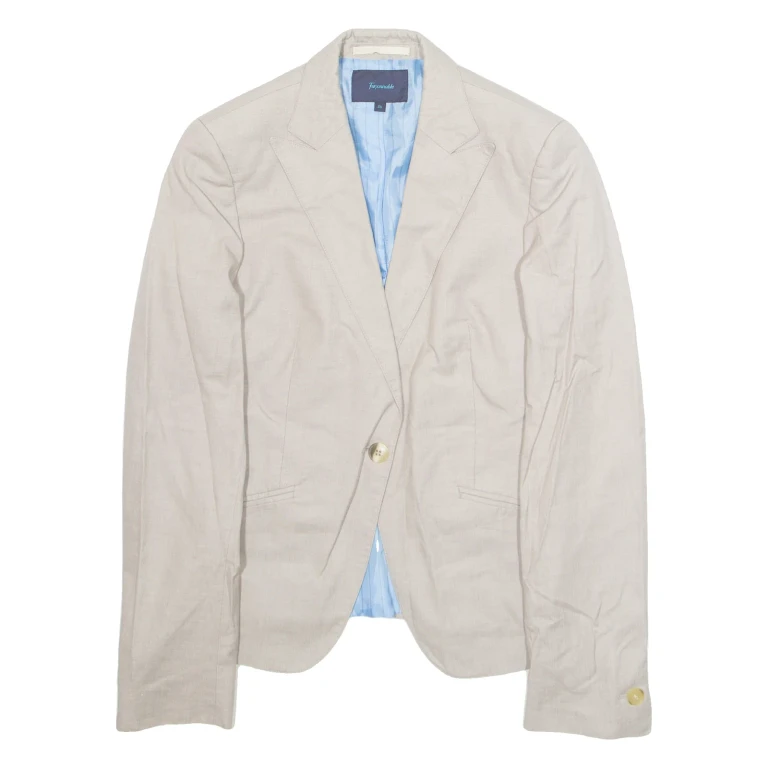 FACONNABLE Womens Blazer Jacket Beige M