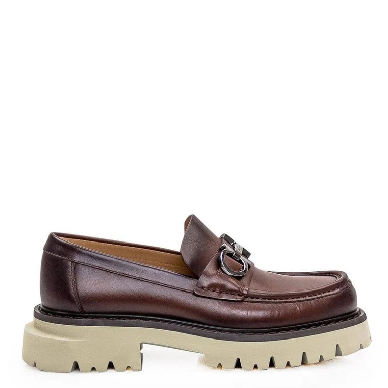 Ferragamo Florian Gancini Ornament Chunky Moccasins
