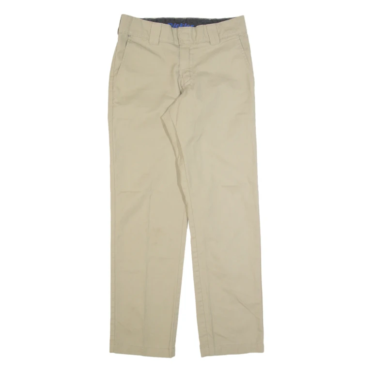 DICKIES Workwear Mens Trousers Beige Regular Straight W28 L30