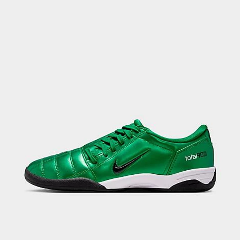 Nike Women's Total 90 Casual Shoes in Pine Green/White/Black Size: 5.0