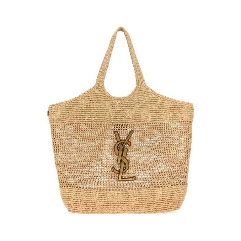 Raffia Maxi Icare Shopping Bag Naturale Borse A Mano