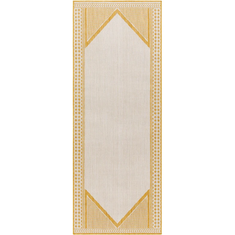 Efrem Mustard Outdoor Carpet Area Rug - Clearance