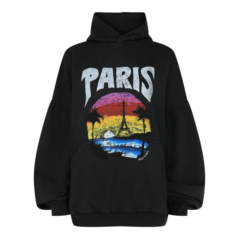 Paris Tropical Round Hoodie