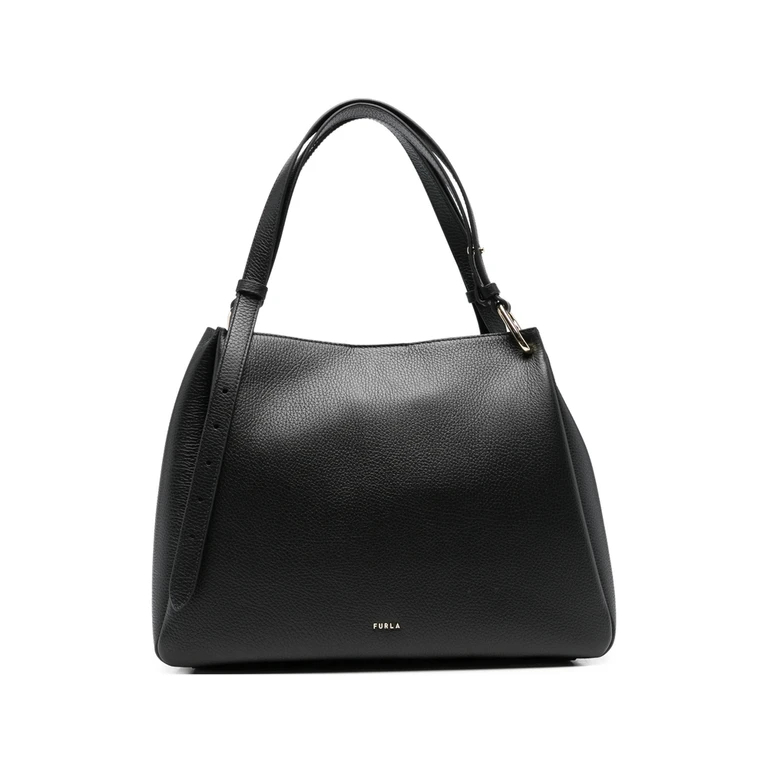 Nuvola Grained-leather Tote Bag