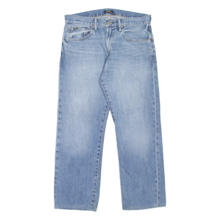 POLO RALPH LAUREN Mens Jeans Blue Regular Straight Stone Wash W31 L26