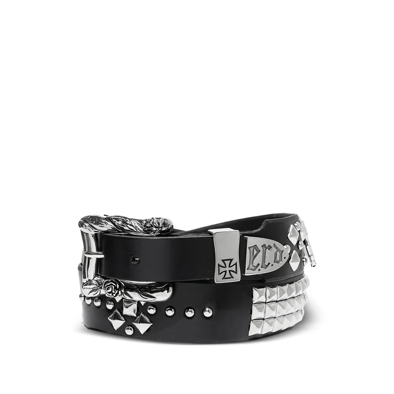 Gun Texas Serenade Studded Engraved-buckle Belt