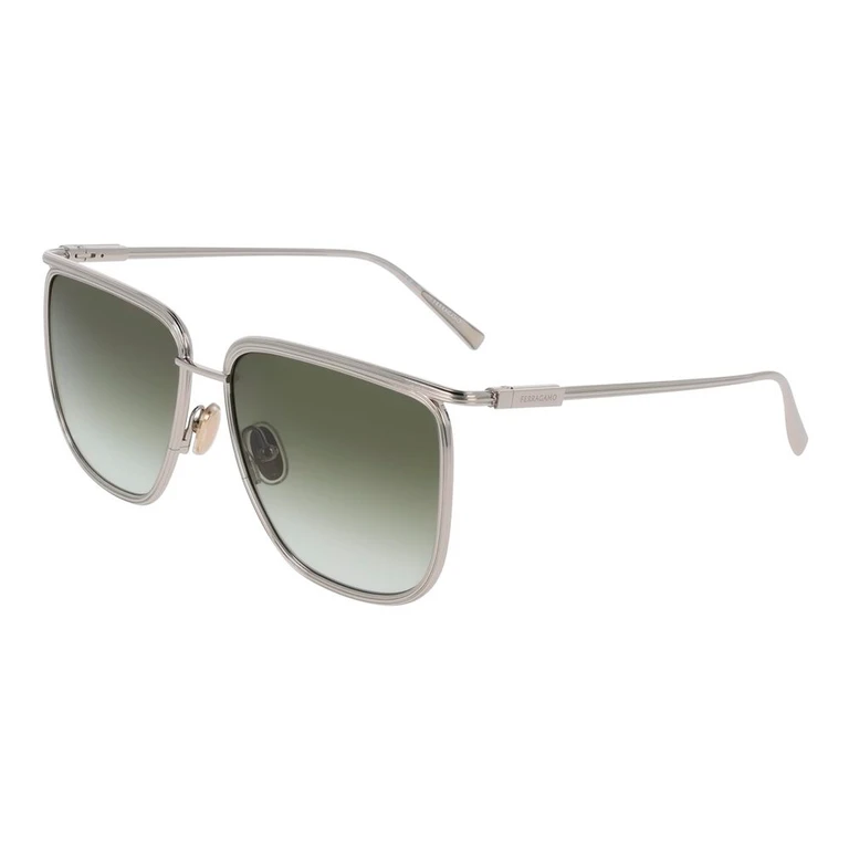 Ferragamo Gold Metal Sunglasses - Women (FESF324S5816750AC)