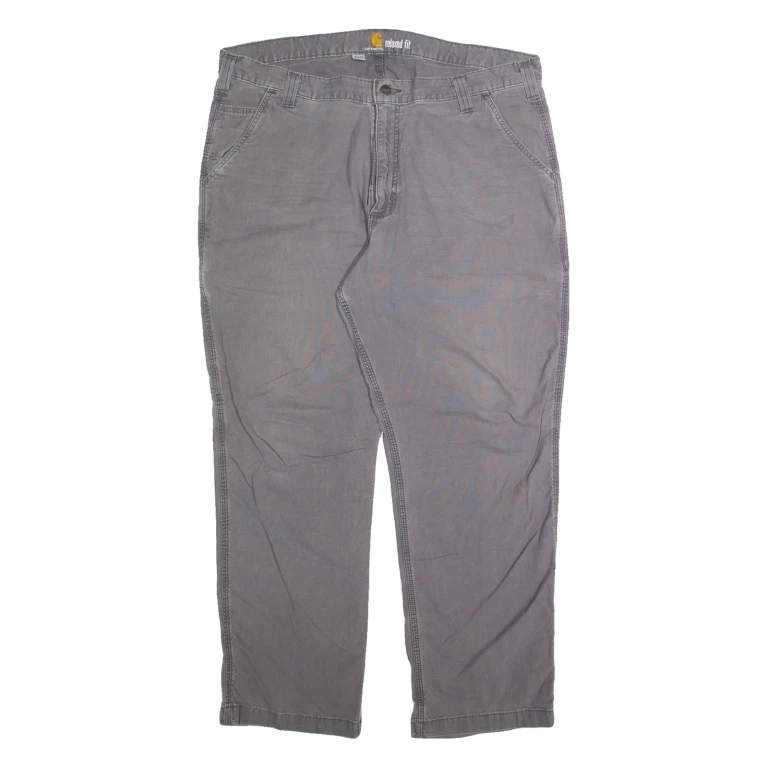 CARHARTT Cargo Mens Trousers Grey Relaxed Straight W40 L30
