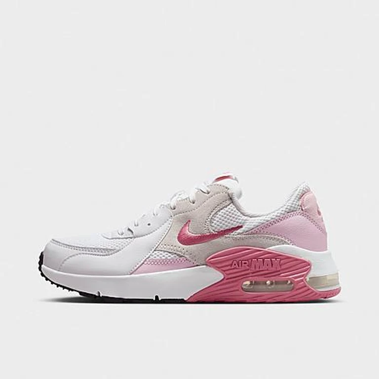 Nike Women's Air Max Excee Casual Shoes in White/Pink Foam/Platinum Tint Size: 5.0