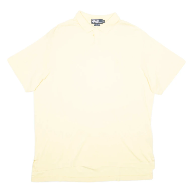 POLO RALPH LAUREN Mens Polo Shirt Yellow Short Sleeve XL