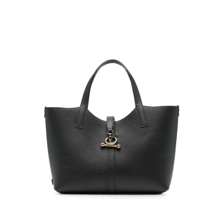Midi Kite Leather Bar-detail Tote Bag