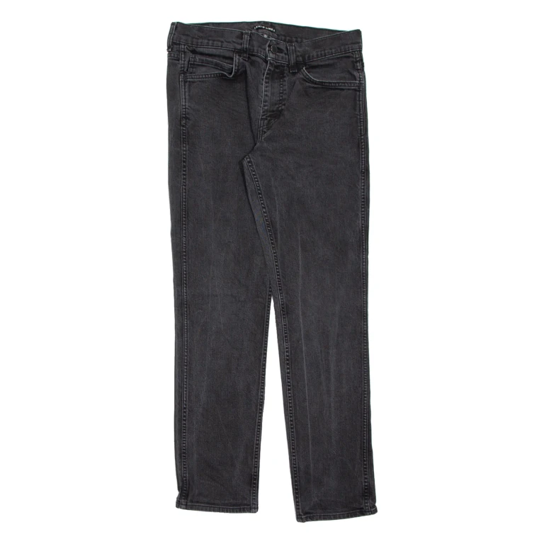 LEVI'S Levi's Line 8 Womens Jeans Black Slim Straight Charcoal Wash W32 L32