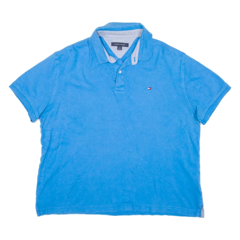 TOMMY HILFIGER Womens Polo Shirt Blue L