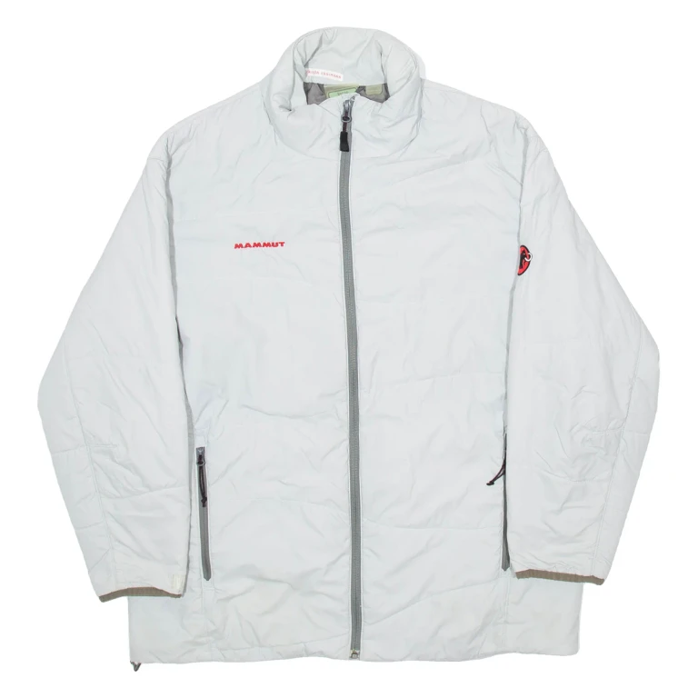 MAMMUT Womens Puffer Coat Grey Hooded L