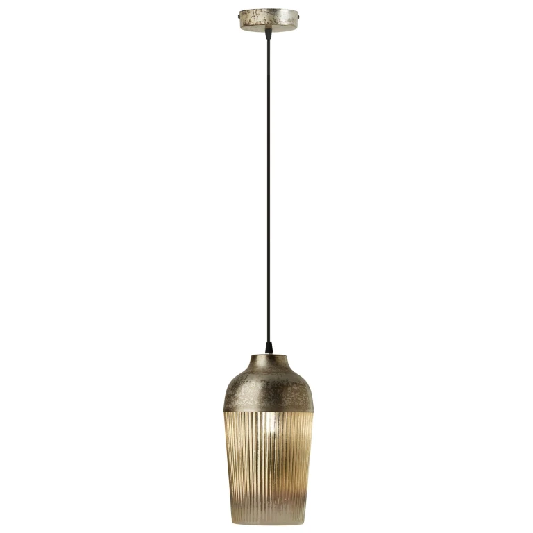 Hanging Pendant, Metal and Glass