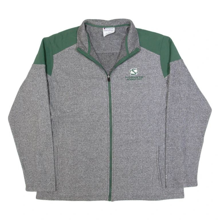 CHAMPION Sacramento State Hornets Mens Fleece Jacket Grey USA L