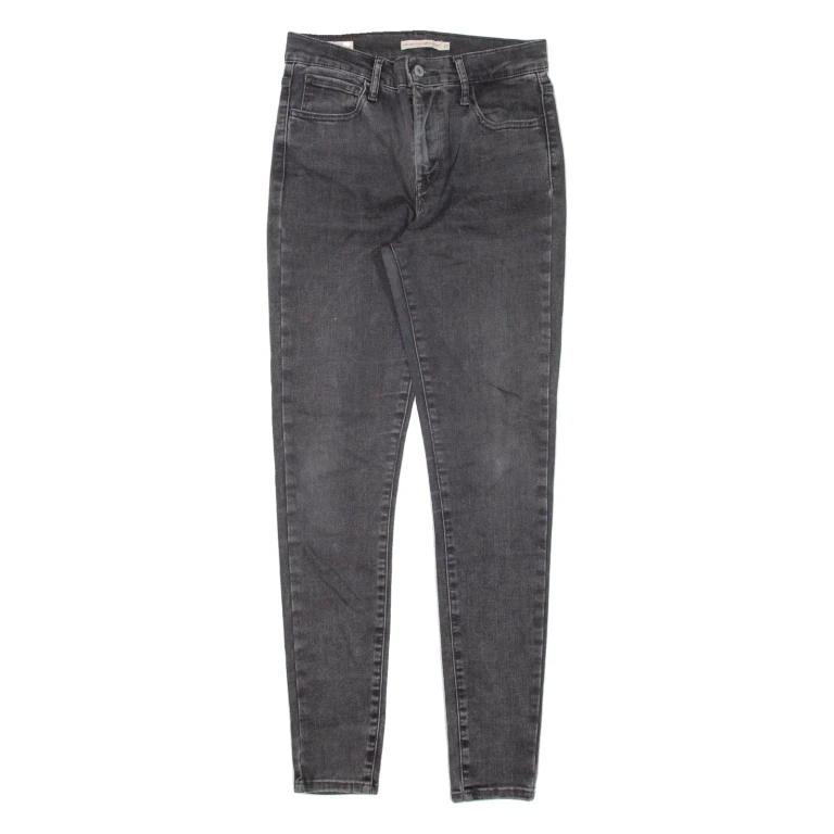 LEVI'S 720 High Rise Womens Jeans Black Slim Skinny W27 L29