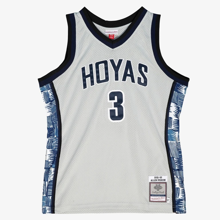 Men's Ncaa Authentic Jersey Ncaa Georgetown 1995 Allen Iverson Jerseys