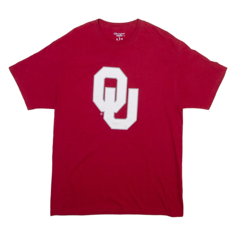 CHAMPION Mens T-Shirt Red L