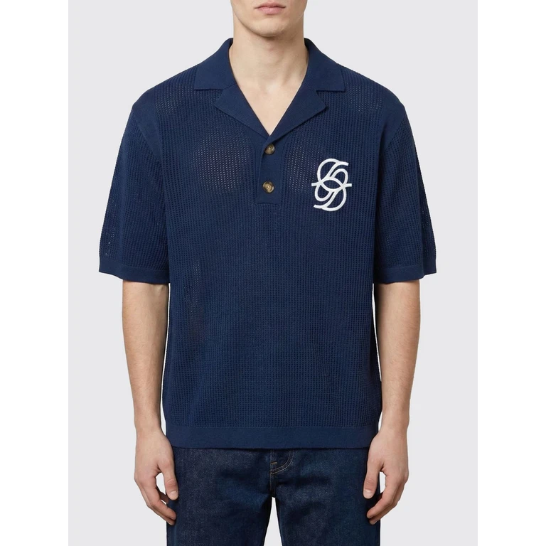 DRÔLE DE MONSIEUR Polo Shirt Men color Blue 2 (JPO171CO207NY)