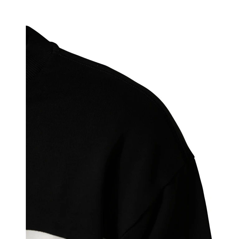 Black Logo Milano Cotton Sweatshirt Sweater Red Clothing - Men