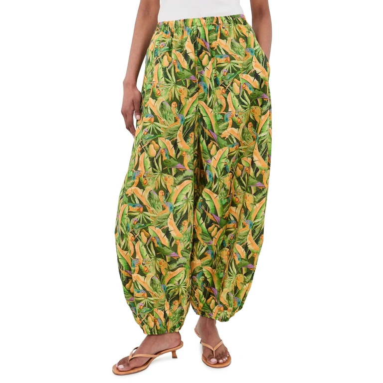 FARM Rio Balloon Pants Parrots Forest Green XL