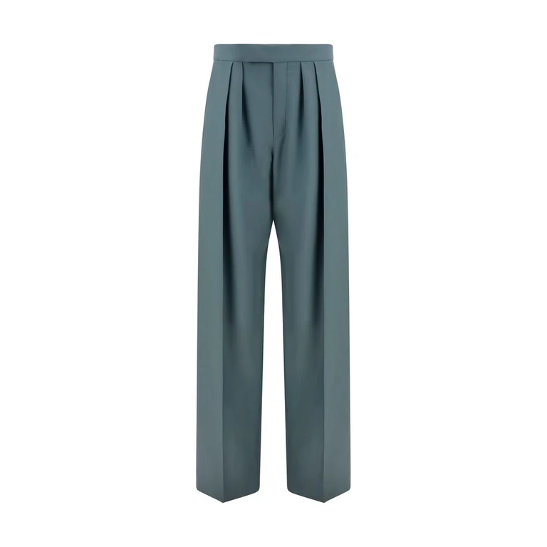 Chloé Bicolor Wool Oves Aries Dress Pants - Women