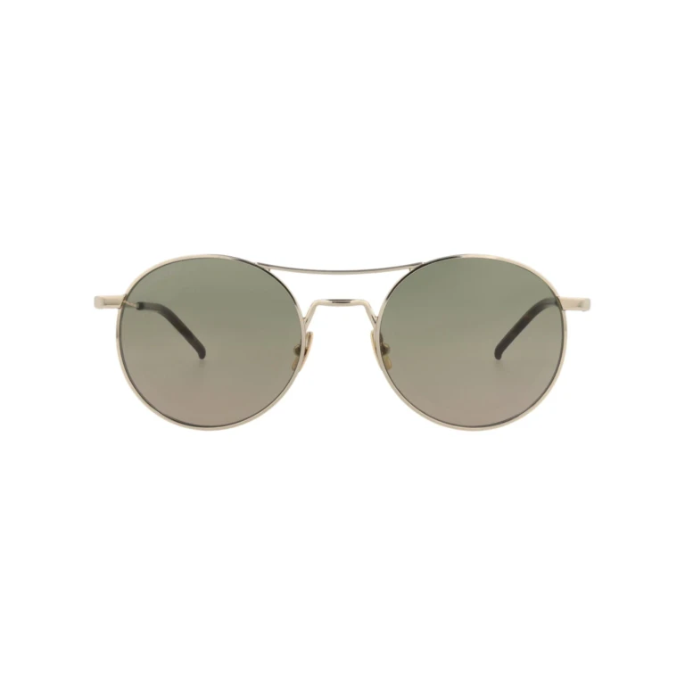Round-Frame Metal Sunglasses