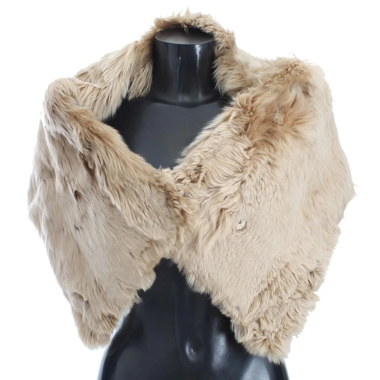 Dolce & Gabbana Beige Alpaca Collar Scarf - Women