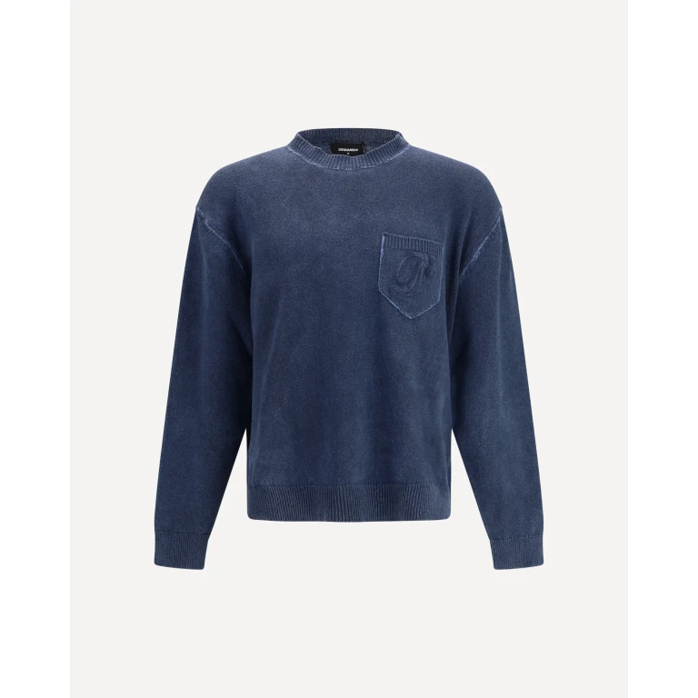Dsquared2 Heren Trui met Ronde Hals - Maat L