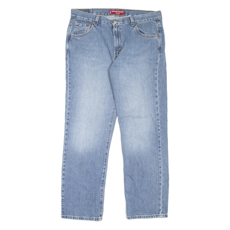 LEVI'S 505 Womens Jeans Blue Regular Straight Stone Wash W32 L29