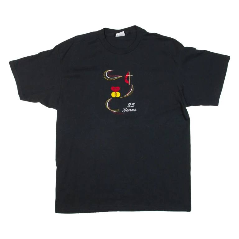 LEE 25 Years Mens T-Shirt Black L
