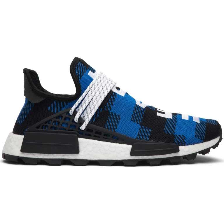 Men's Nmd Hu 'Pharrell X Bbc Blue Plaid' Sneakers