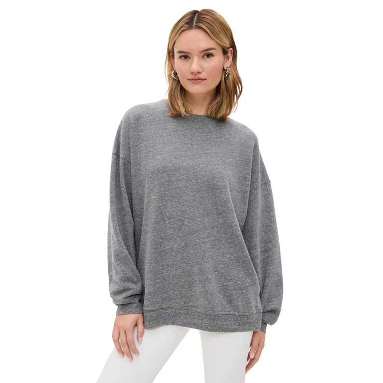 Year of Ours Crew Sweatshirt Heathered Grey S