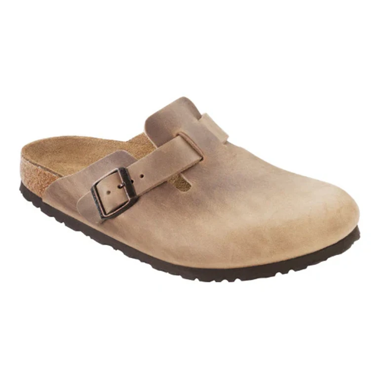 Unisex Boston Oiled Leather Tobacco Brown