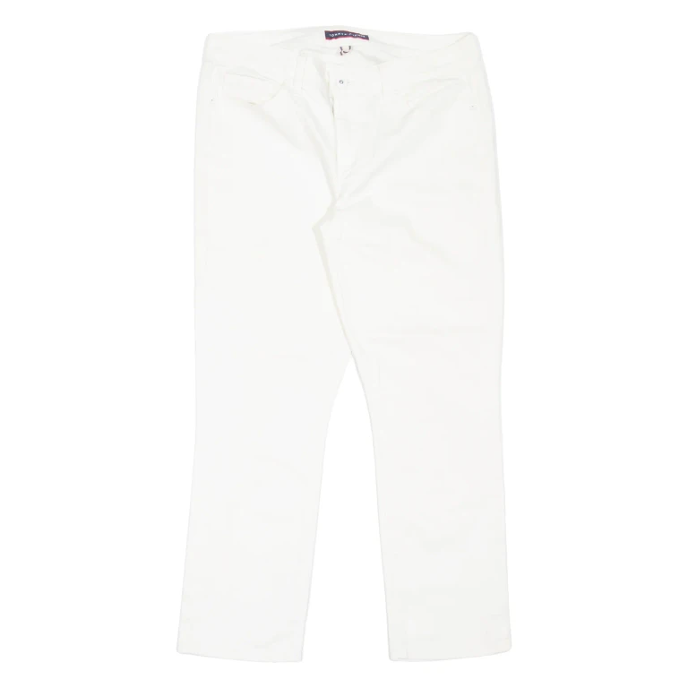 TOMMY HILFIGER Crop Womens Jeans White Slim Straight W30 L26
