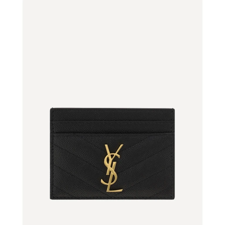 SAINT LAURENT Matelassé leather Cardholder Female UNI