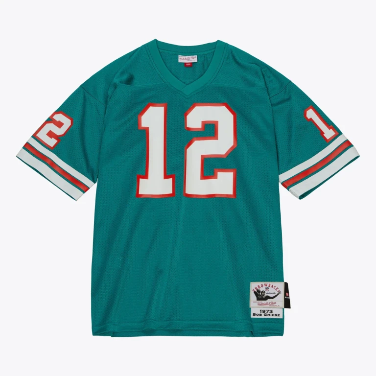 Men's NFL Dark Jersey Dolphins 1973 Bob Griese Jerseys