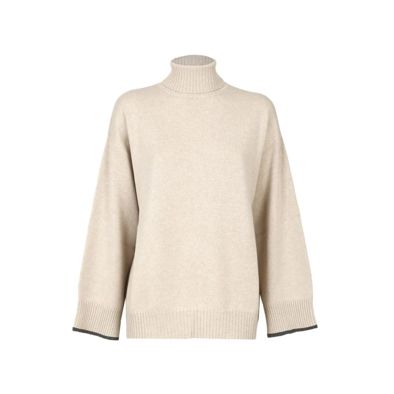 Brunello Cucinelli Beige Cashmere Sweater Clothing - Women