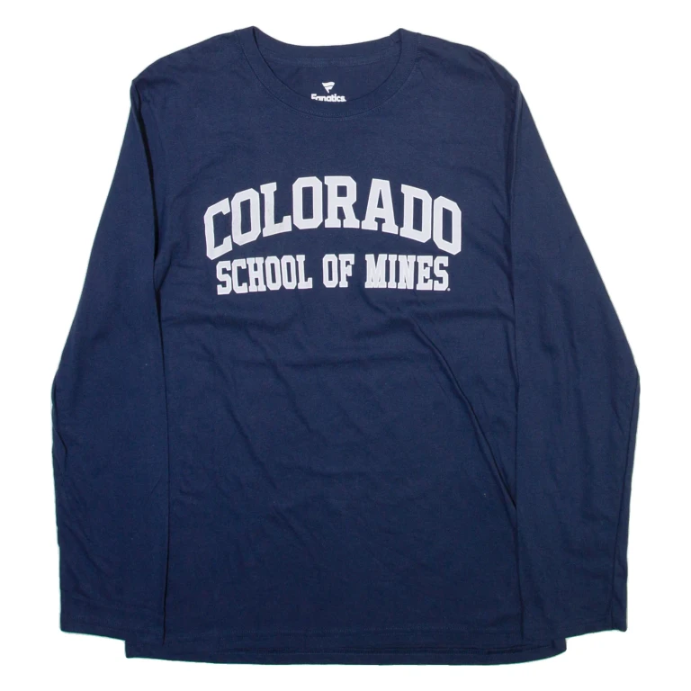 FANATICS Colorado Mens T-Shirt Blue Long Sleeve USA M