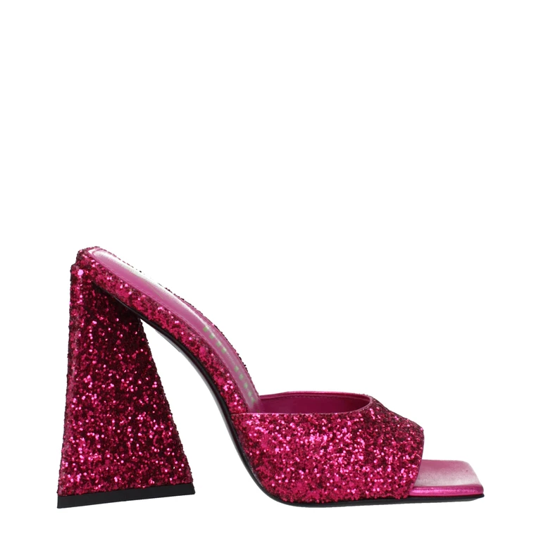 The Attico Pink Plastic Platform Sandals - Women