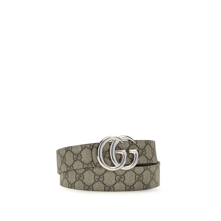 Gucci Beige Calf Leather Bos Taurus Regular Belt - Men
