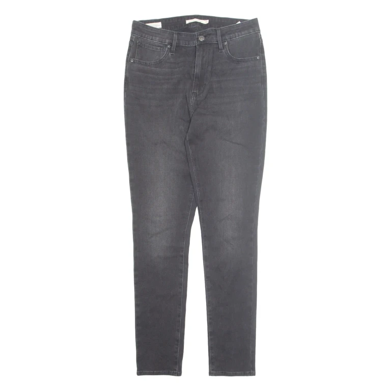 LEVI'S 721 High Rise Skinny Womens Jeans Black Classic Skinny W29 L29