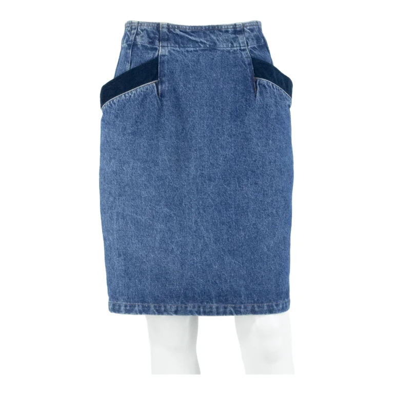 Womens Mini Skirt Blue Short Denim S