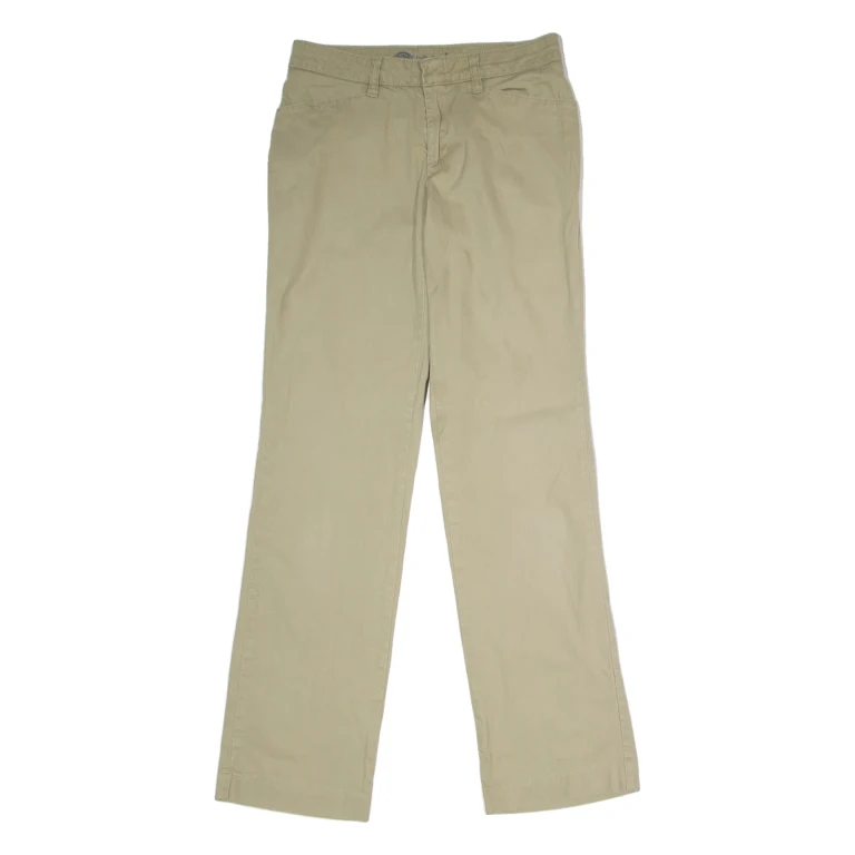 DICKIES Curvy Workwear Womens Trousers Beige Regular Straight W28 L31